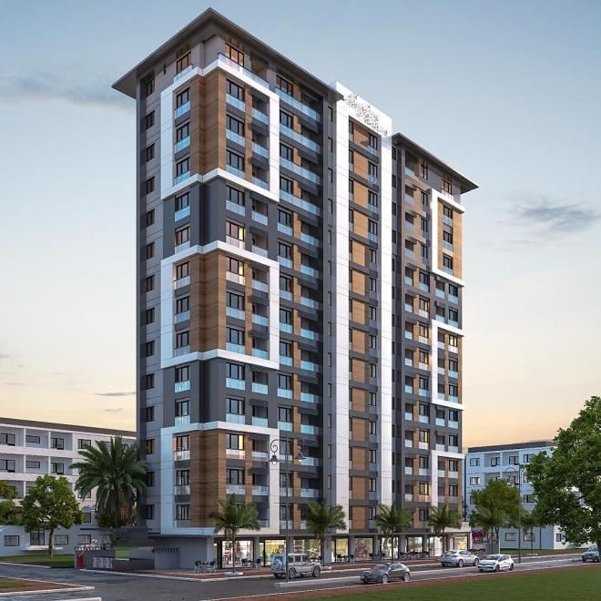 Квартира 1+1 с видом на море в Стамбуле