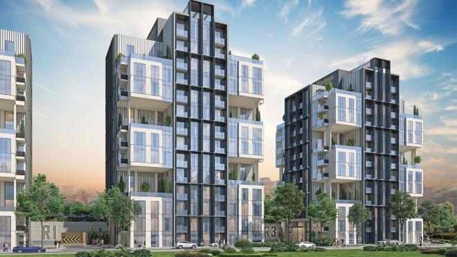 Квартира 1+1 с видом на море в Стамбуле