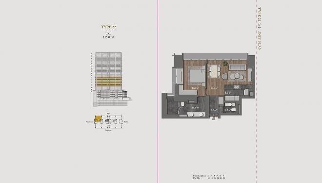 Квартира 1+1 с видом на море в Стамбуле
