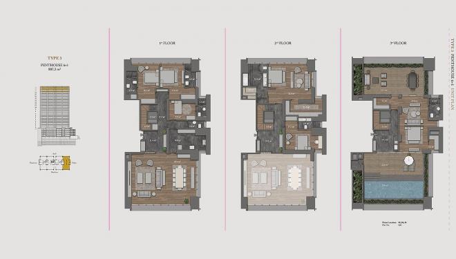 Квартира 1+1 с видом на море в Стамбуле