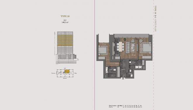 Квартира 1+1 с видом на море в Стамбуле