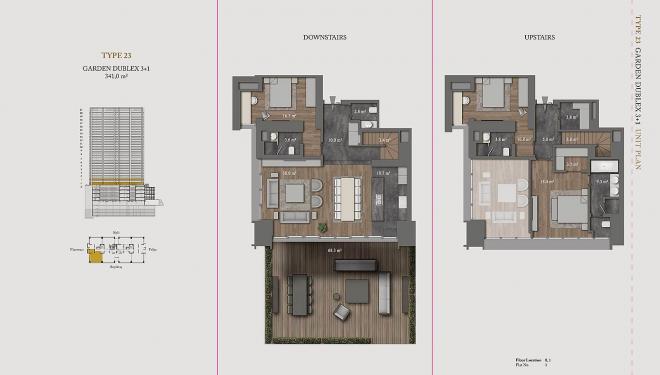 Квартира 1+1 с видом на море в Стамбуле