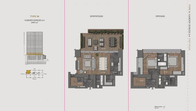 Квартира 1+1 с видом на море в Стамбуле