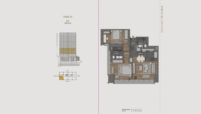 Квартира 2+1 с видом на море в Стамбуле