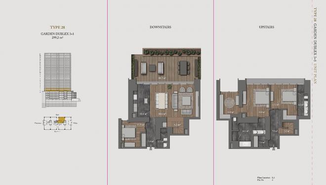 Квартира 2+1 с видом на море в Стамбуле