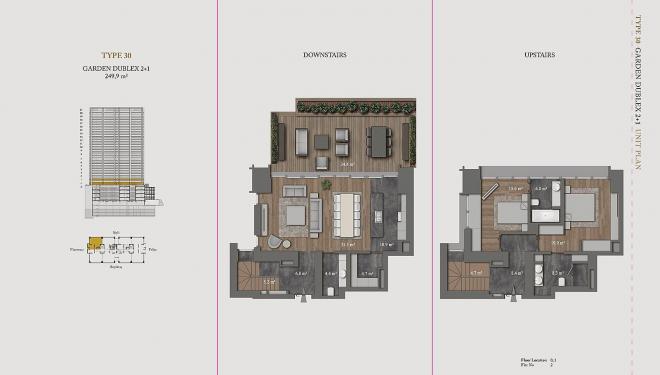 Квартира 2+1 с видом на море в Стамбуле