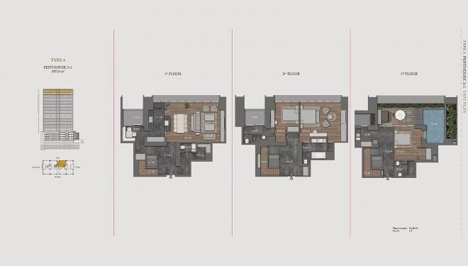 Квартира 3+1 с видом на море в Стамбуле