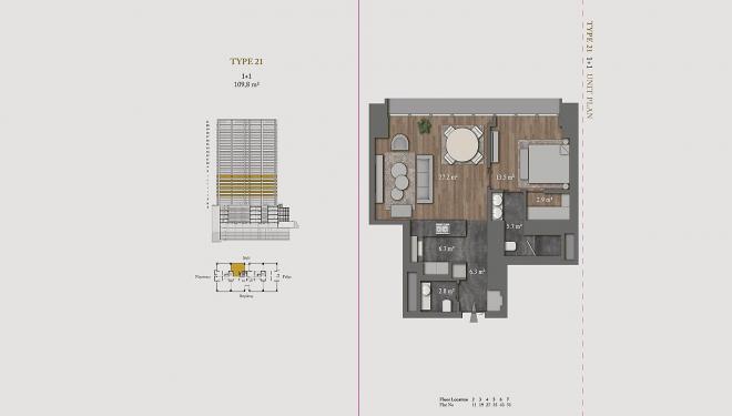 Квартира 4+1 с видом на море в Стамбуле