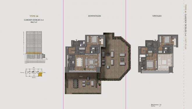 Квартира 4+1 с видом на море в Стамбуле