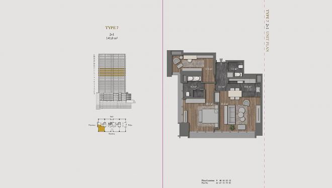 Квартира 4+1 с видом на море в Стамбуле