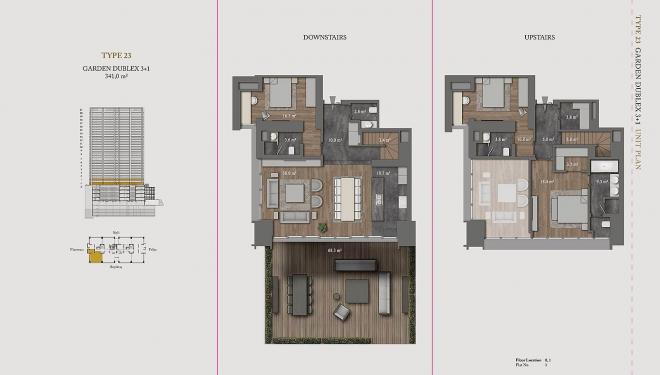 Квартира 4+1 с видом на море в Стамбуле
