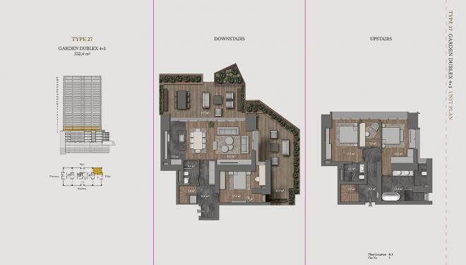 Квартира 4+1 с видом на море в Стамбуле