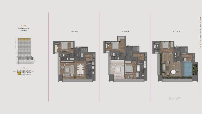 Пентхаус 8+1 с видом на море в Стамбуле