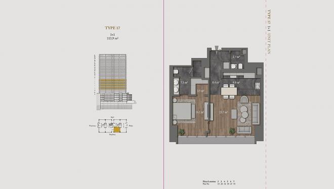 Пентхаус 8+1 с видом на море в Стамбуле