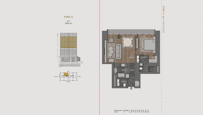 Пентхаус 8+1 с видом на море в Стамбуле
