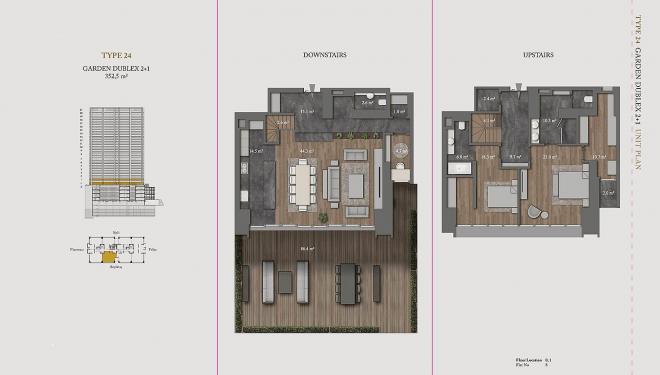 Пентхаус 8+1 с видом на море в Стамбуле