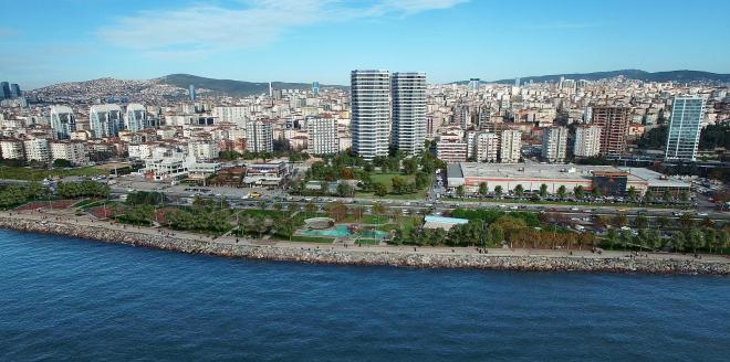 Квартира 2+1 с видом на море в Стамбуле