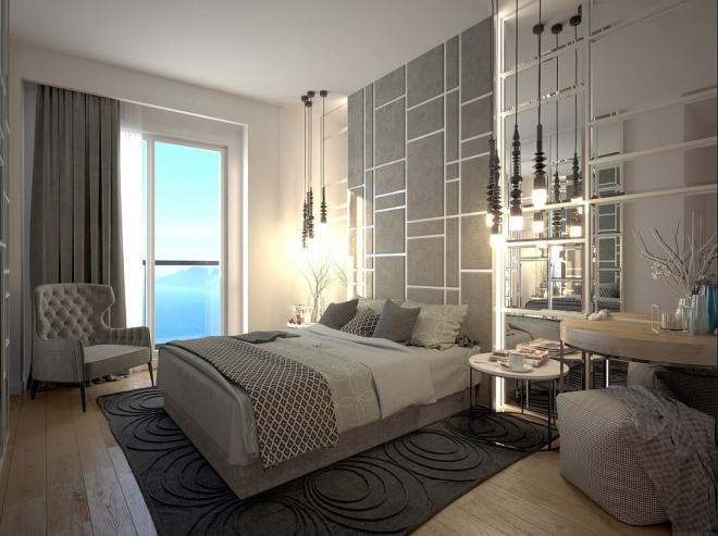 Квартира 2+1 с видом на море в Стамбуле