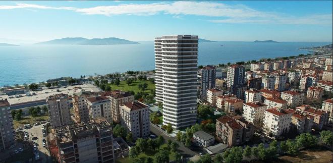 Квартира 3+1 с видом на море в Стамбуле