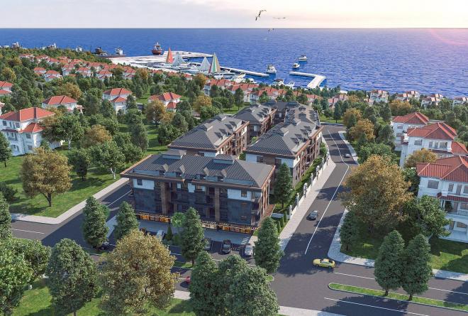 Квартира 3+1 с видом на море в Стамбуле