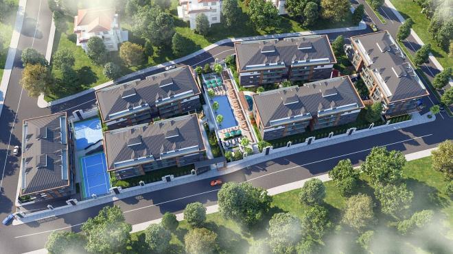 Квартира 4+1 с видом на море в Стамбуле