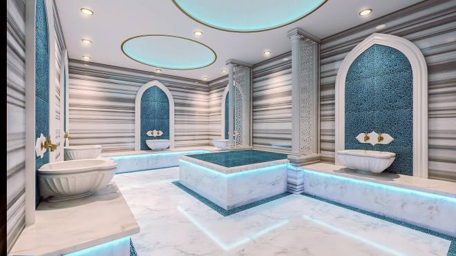 Дюплекс 5+2 с видом на море в Стамбуле