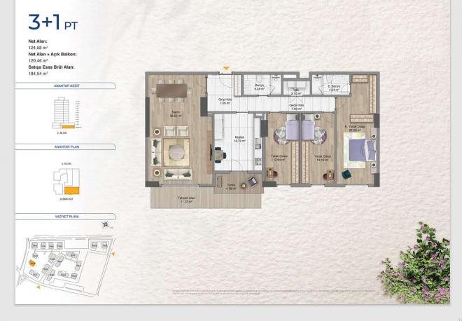 Квартира 3+1 в Стамбуле