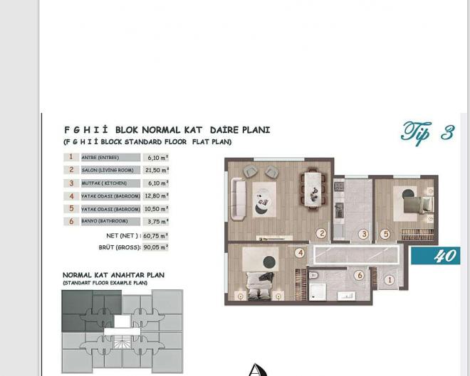 Квартира 1+1 в Стамбуле