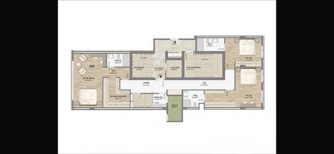 Дюплекс 4+2 с видом на море в Стамбуле