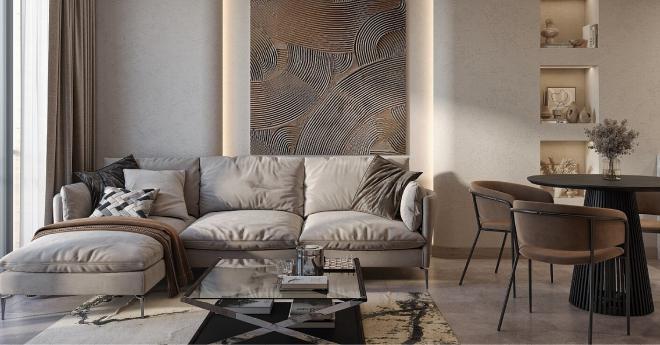 Квартира 1+1 с видом на море в Стамбуле