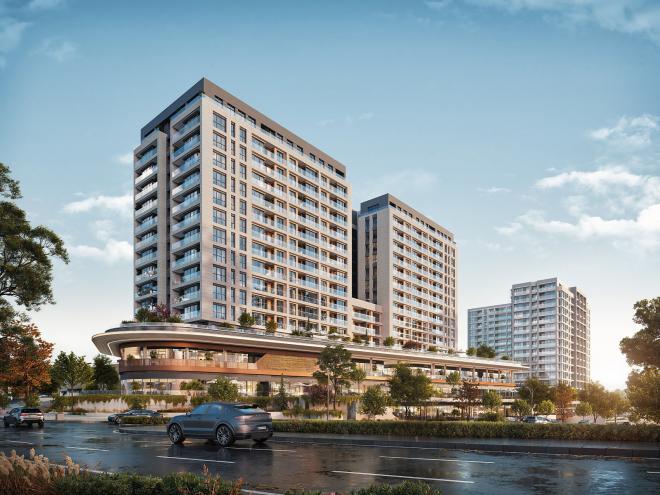 Квартира 2+1 с видом на море в Стамбуле