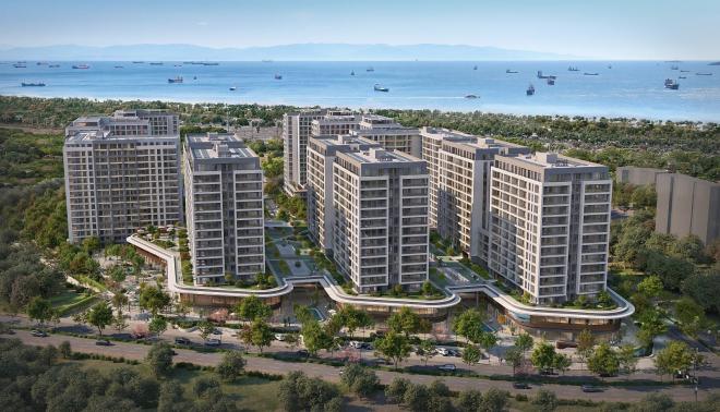 Квартира 3+1 с видом на море в Стамбуле