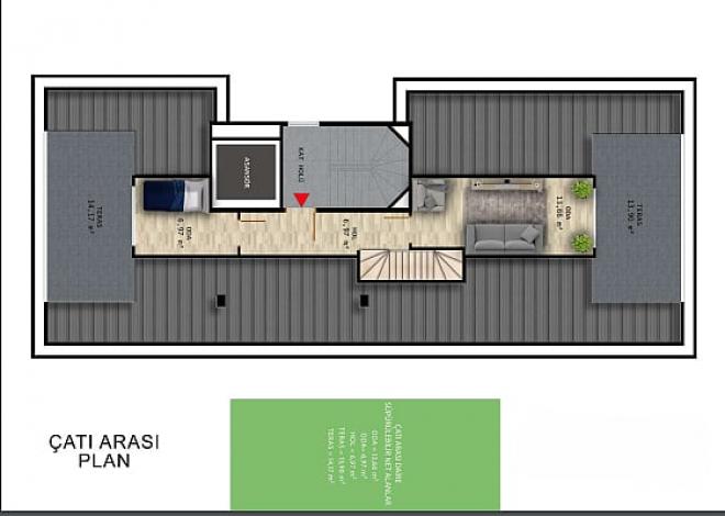 Квартира 3+1 с видом на море в Стамбуле