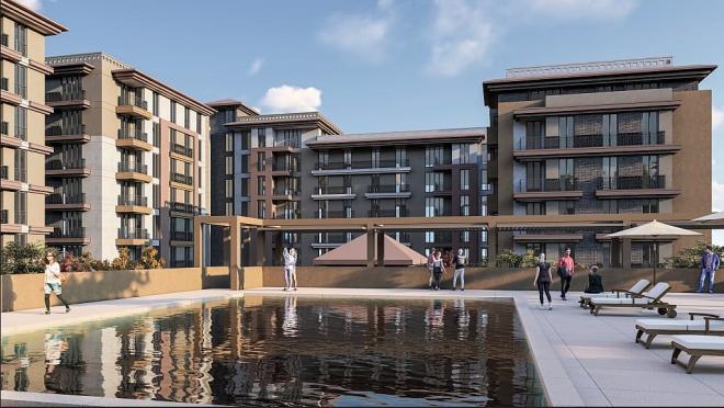 Квартира 2+1 с видом на море в Стамбуле