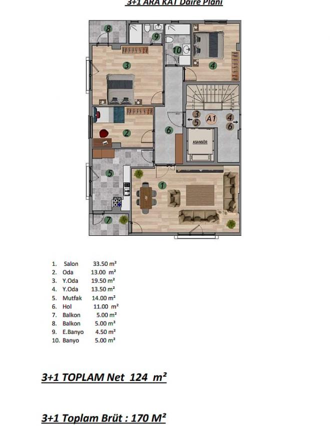 Квартира 8+1 в Стамбуле