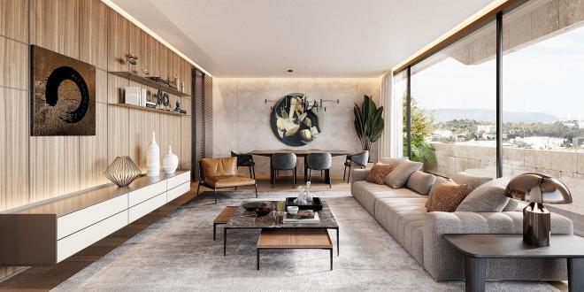 Квартира 3+1 с видом на море в Стамбуле