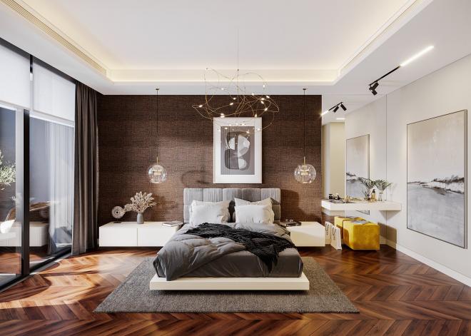 Квартира 1+1 с видом на море в Стамбуле