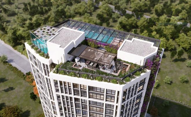 Квартира 1+1 с видом на море в Стамбуле