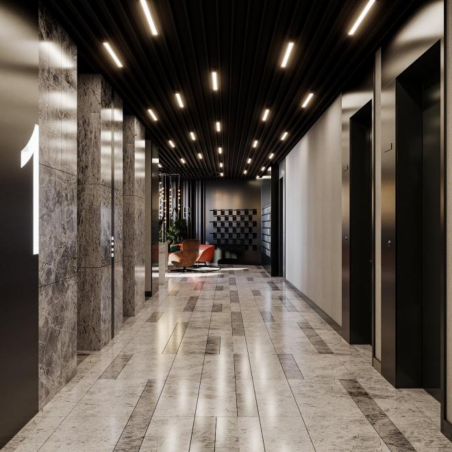 Квартира 1+1 с видом на море в Стамбуле