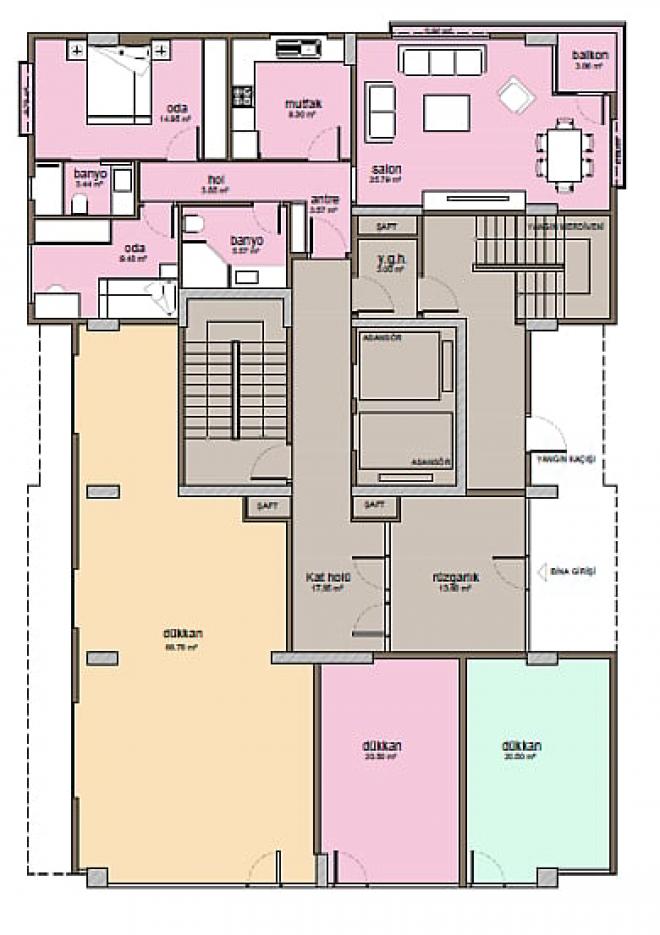 Квартира 2+1 с видом на море в Стамбуле