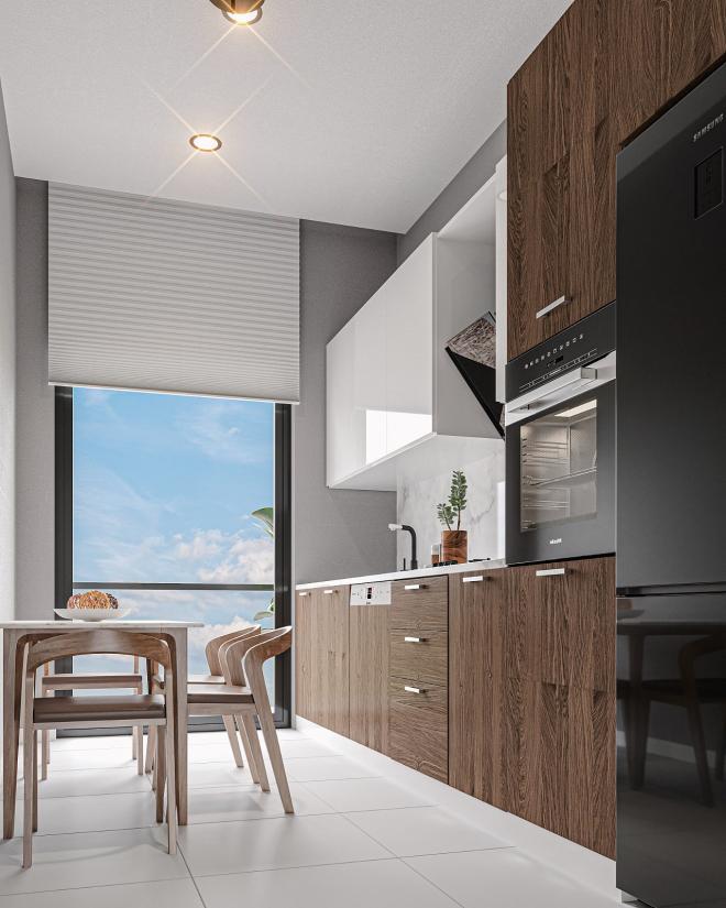 Квартира 2+1 с видом на море в Стамбуле