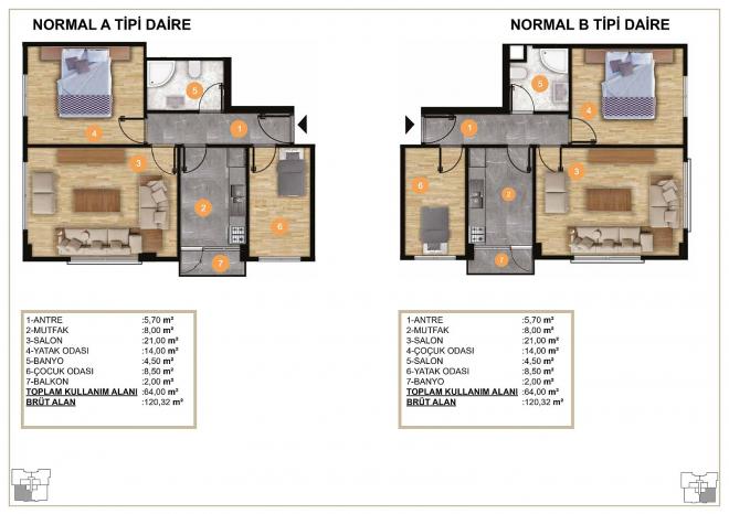Квартира 2+1 в Стамбуле
