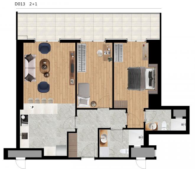 Квартира 1+1 в Стамбуле