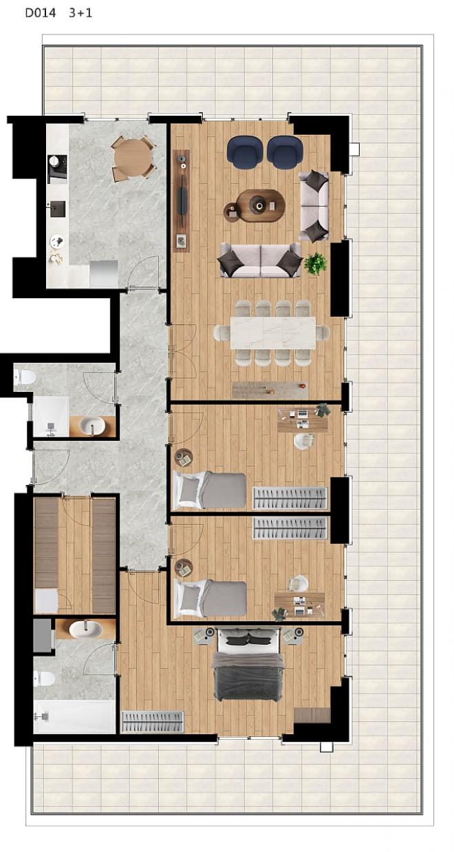 Квартира 3+1 в Стамбуле