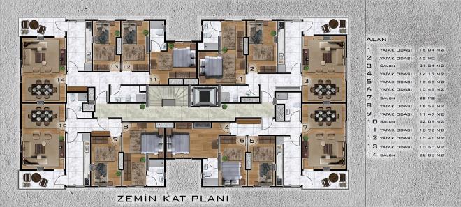 Квартира 2+1 в Стамбуле