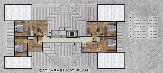 Дюплекс 3+2 в Стамбуле