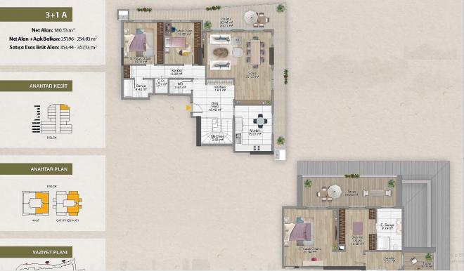 Квартира 3+1 в Стамбуле