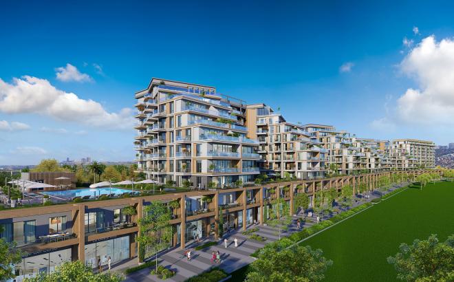 Дюплекс 4+1 с видом на море в Стамбуле