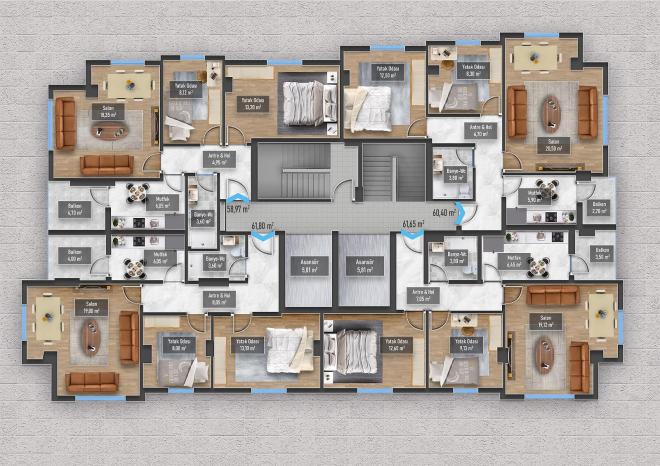 Квартира 1+1 в Стамбуле