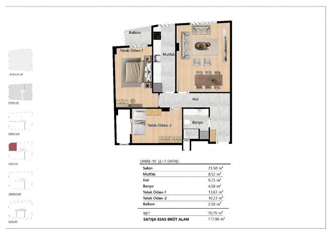 Квартира 2+1 в Стамбуле